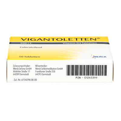 Vigantoletten 500 I.e. Vitamin D3 Tabletten Vigantoletten 500 I.e. Vitamin D3 Tabletten