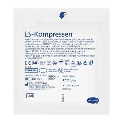 Kompresy Es 75x75cm 8-krotne jałowe zamów na apo-discounter.pl