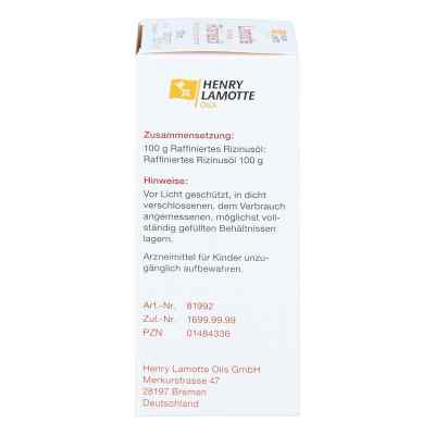 Rizinusoel raffiniert Lamotte olejek rycynowy zamów na apo-discounter.pl
