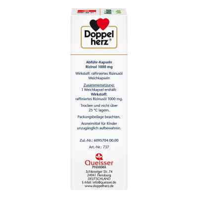 Doppelherz na zaparcia, 1000mg oleju rycynowego Doppelherz na zaparcia, 1000mg oleju rycynowego