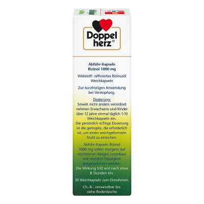 Doppelherz na zaparcia, 1000mg oleju rycynowego Doppelherz na zaparcia, 1000mg oleju rycynowego