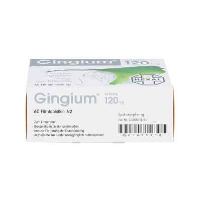 Gingium intens 120 Filmtabl. Gingium intens 120 Filmtabl.