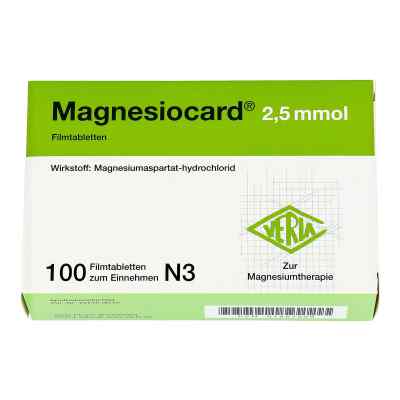 Magnesiocard 2,5 mmol Filmtabl. Magnesiocard 2,5 mmol Filmtabl.