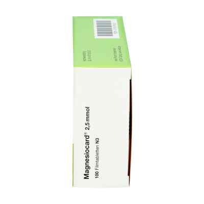 Magnesiocard 2,5 mmol Filmtabl. Magnesiocard 2,5 mmol Filmtabl.