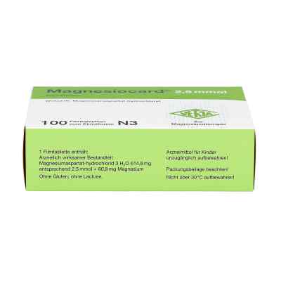 Magnesiocard 2,5 mmol Filmtabl. Magnesiocard 2,5 mmol Filmtabl.