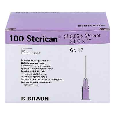 Sterican Kan.luer-lok 0,55x25mm Gr.17 lila zamów na apo-discounter.pl