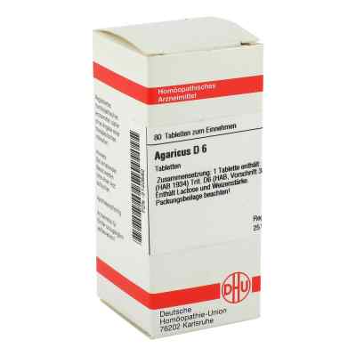 Agaricus D 6 Tabl. 80 szt. od DHU-Arzneimittel GmbH & Co. KG PZN 02120582