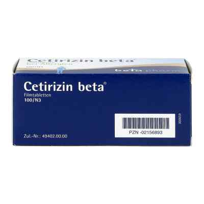 Cetirizin beta Filmtabl. Cetirizin beta Filmtabl.