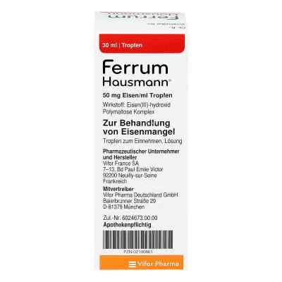 Ferrum Hausmann 50mg żelaza/ml roztworu zamów na apo-discounter.pl