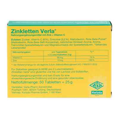 Zink Verla 5 mg Lutschtabl. Himbeere zamów na apo-discounter.pl