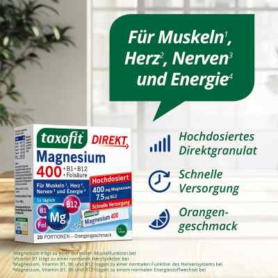 Taxofit Magnesium 400+ B1+ B6+ B12+ kwas foliowy 800 saszetki zamów na apo-discounter.pl