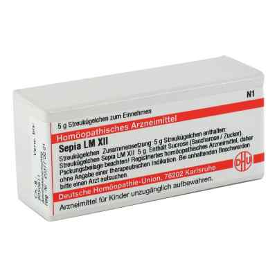 Lm Sepia Xii Globuli 5 g od DHU-Arzneimittel GmbH & Co. KG PZN 02678858
