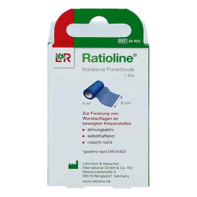 Ratioline acute Fixierbinde 8cmx4m blau zamów na apo-discounter.pl