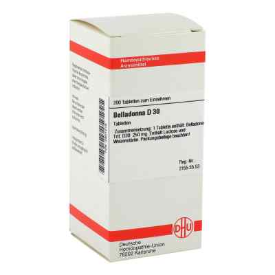 Belladonna D 30 Tabl. 200 szt. od DHU-Arzneimittel GmbH & Co. KG PZN 02801218