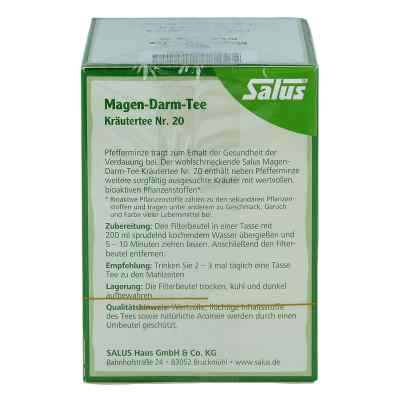 Magen Darm Tee Kräutertee Nummer 2 0 bio Salus Fil.btl. Magen Darm Tee Kräutertee Nummer 2 0 bio Salus Fil.btl.
