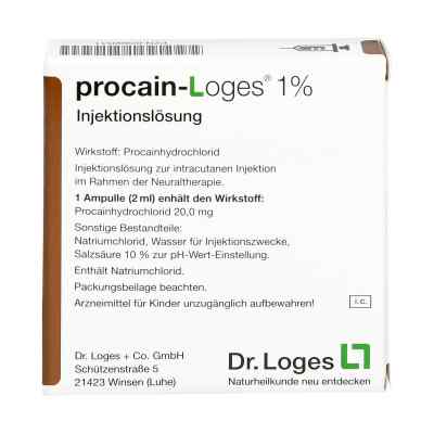 Procain Loges 1% Injektionsloesung Amp. Procain Loges 1% Injektionsloesung Amp.