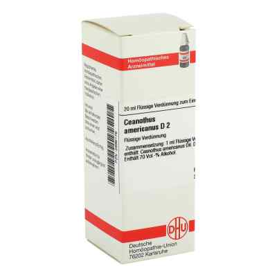 Ceanothus Americanus D 2 Dil. 20 ml od DHU-Arzneimittel GmbH & Co. KG PZN 02896176