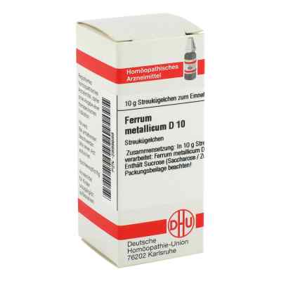 Ferrum Metallicum D 10 Globuli 10 g od DHU-Arzneimittel GmbH & Co. KG PZN 02898689