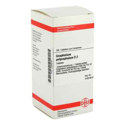 Gnaphalium Polyceph. D 2 Tabl. 200 szt. od DHU-Arzneimittel GmbH & Co. KG PZN 02899536
