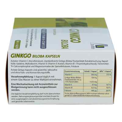 Ginkgo biloba 100 mg kapsułki z wit. B1, C + E zamów na apo-discounter.pl