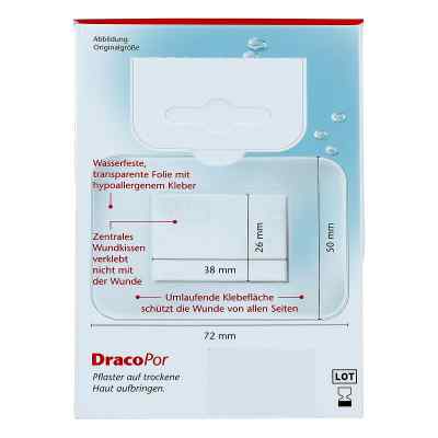 Dracopor waterproof Wundverband steril 5x7,2cm zamów na apo-discounter.pl
