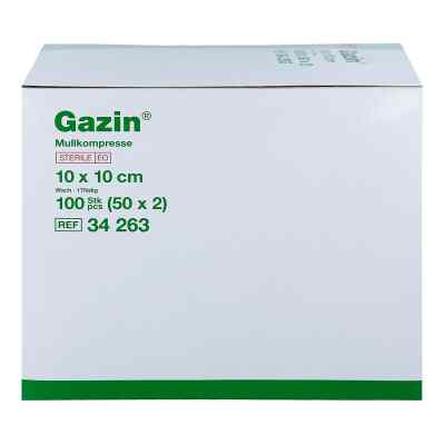 Gazin Kompressen 10x10cm 8fach steril Gazin Kompressen 10x10cm 8fach steril