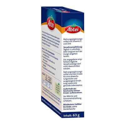 Abtei cynk z witaminą C tabletki do ssania zamów na apo-discounter.pl