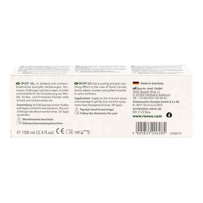 RÖWO Sport Gel żel chłodzący zamów na apo-discounter.pl