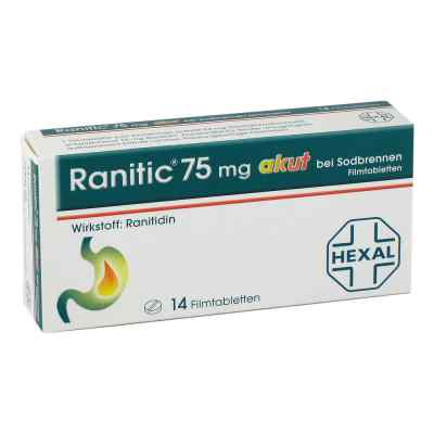 Ranitic 75 akut bei Sodbrennen Filmtabl. zamów na apo-discounter.pl