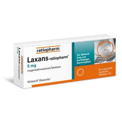 Laxans ratiopharm 5 mg Tabl. magensaftr. zamów na apo-discounter.pl