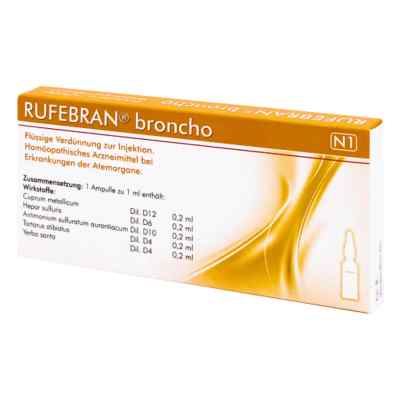 Rufebran broncho Amp. 10 szt. od COMBUSTIN Pharmazeutische Präpar PZN 03799268