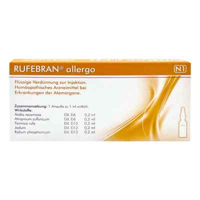 Rufebran allergo Amp. 10 szt. od COMBUSTIN Pharmazeutische Präpar PZN 03799280
