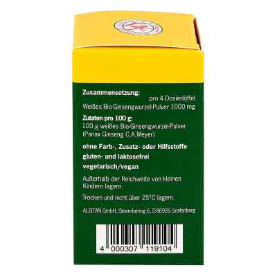 Alsiginseng żeń-szeń proszek zamów na apo-discounter.pl