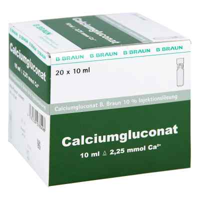 Glukonian wapnia 10% Mpc roztwór do wstrzykiwań 20X10 ml od B. Braun Melsungen AG PZN 04208950