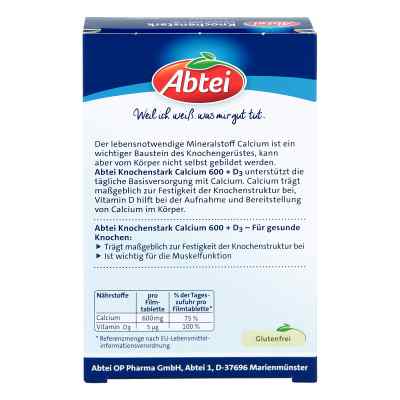 Abtei Mocne kości Wapń 600 + D3 tabletki zamów na apo-discounter.pl
