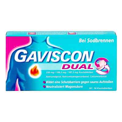 Gaviscon Dual 250mg/106,5mg/187,5mg tabletki do ssania zamów na apo-discounter.pl