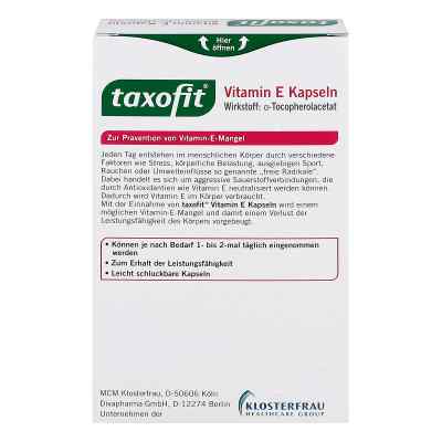 Taxofit witamina E kapsułki Taxofit witamina E kapsułki