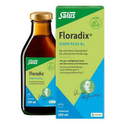 Floradix Żelazo plus B12 tonik ziołowy dla wegan zamów na apo-discounter.pl