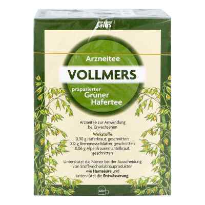 Vollmers präparierter grüner Hafertee Filterbeutel Vollmers präparierter grüner Hafertee Filterbeutel