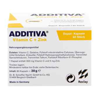 Additiva Witamina C+cynk kapsułki zamów na apo-discounter.pl