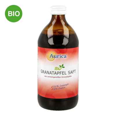 Sok z granatu 100%, nie z koncentratu Bio 500 ml od AURICA Naturheilm.u.Naturwaren GmbH PZN 05463041