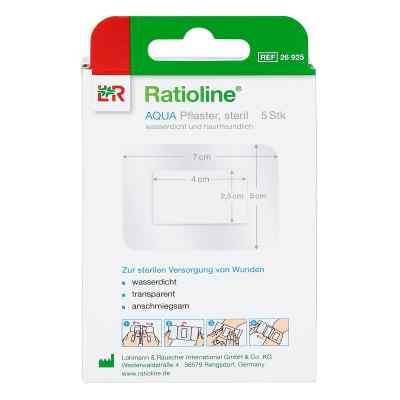 Ratioline aqua Duschpflaster plus 5x7cm steril zamów na apo-discounter.pl