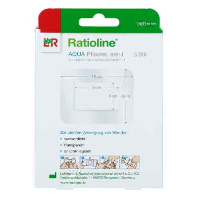 Ratioline Aqua plastry sterylne 8x10cm zamów na apo-discounter.pl