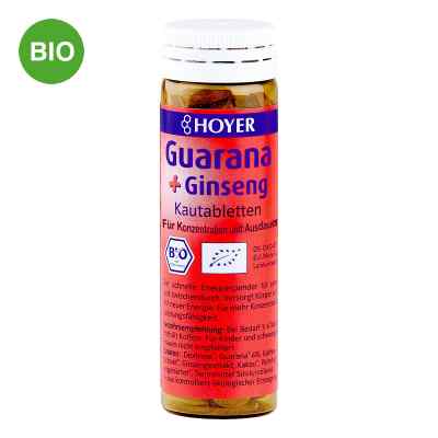 Hoyer Guarana & Żeń-szeń pastylki do ssania