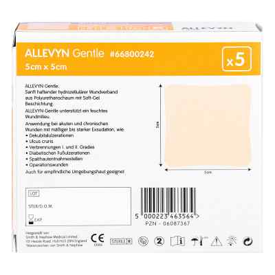 Allevyn Gentle 5x5cm Verband zamów na apo-discounter.pl