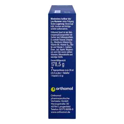 Orthomol Sport ampułka+tabletka+kapsułka zamów na apo-discounter.pl