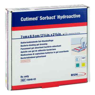 Cutimed Sorbact Hydroactive Kompressen 7x8,5cm zamów na apo-discounter.pl