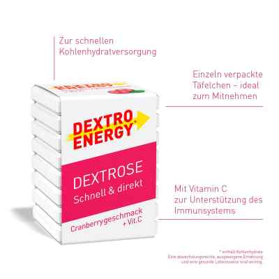 Dextro Energy Żurawina, tabletki z witaminą C zamów na apo-discounter.pl