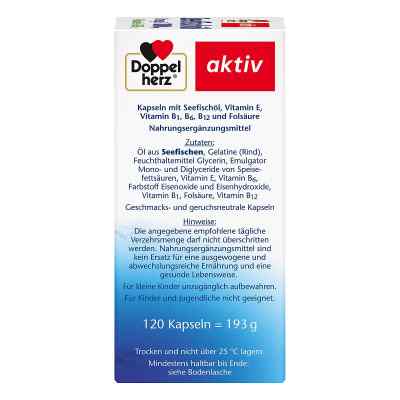 Doppelherz Aktiv Omega 3 1000mg + kwas foliowy + wit. Doppelherz Aktiv Omega 3 1000mg + kwas foliowy + wit.