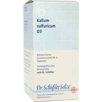 Biochemie DHU sól Nr 6 Siarczan potasu D3, tabletki zamów na apo-discounter.pl